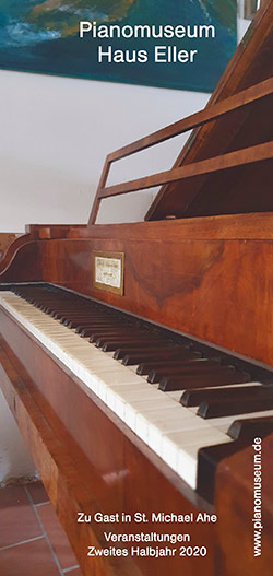 Flyer Pianomuseum 2. Halbjahr 2020